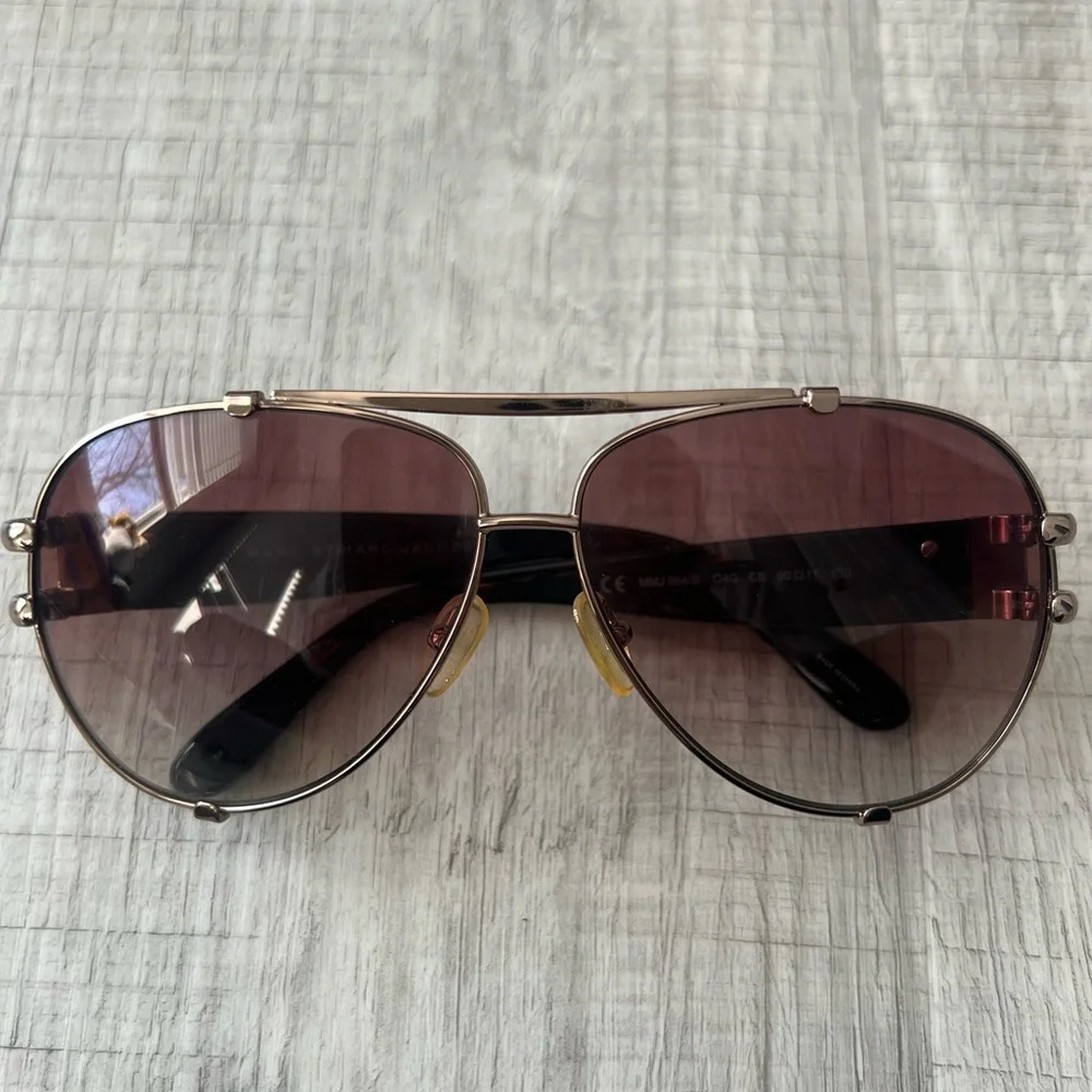 Marc by Marc Jacobs Aviator Sunglasses Tortoise Shell Rose Gold MMJ O64/S